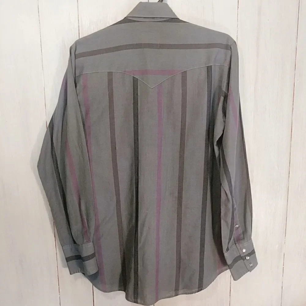 Miller Westernwear Pearl Snap Button Up Size 15.5